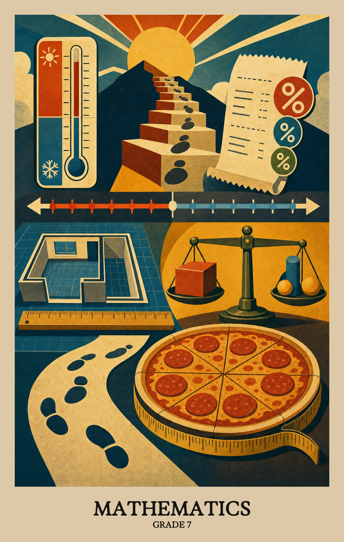 Illustration of what students learn in Grade 7 Mathematics
